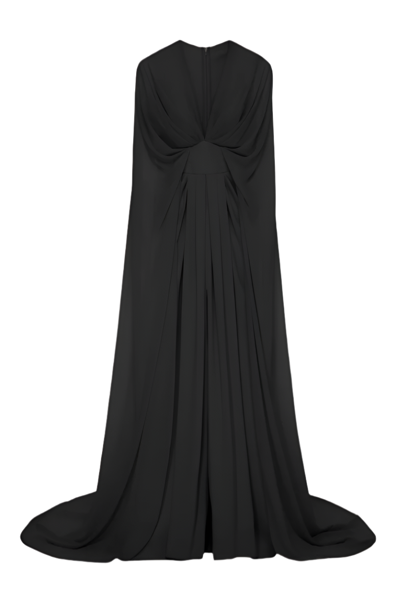 GAMIE DRESS IN BLACK - CULT MIA