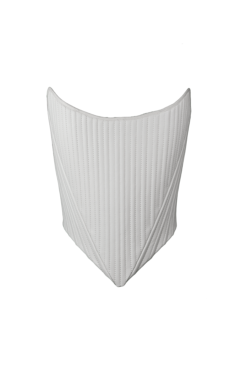 BAROQUE CORSET IN SNOW - CULT MIA