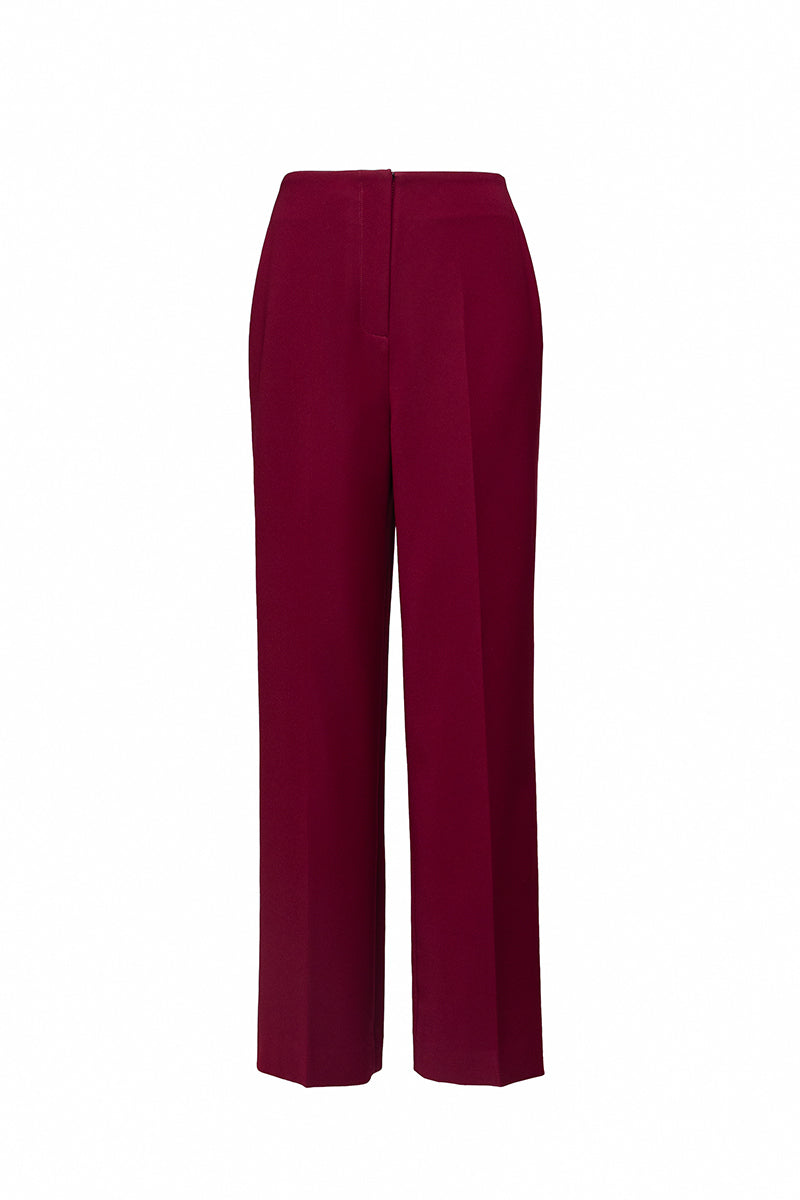Jenny K Tran Giselle Pants, stylish women's pants in a relaxed fit, shown in a neutral color with a high waist and tapered legs.
