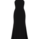 Black GISEL halter neck long evening gown by UNDRESS, featuring elegant design and flowing fabric.