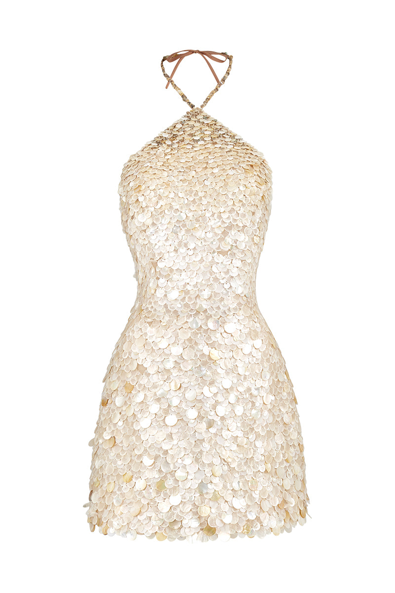 AURORA SHEEN DRESS IN WHITE - CULT MIA