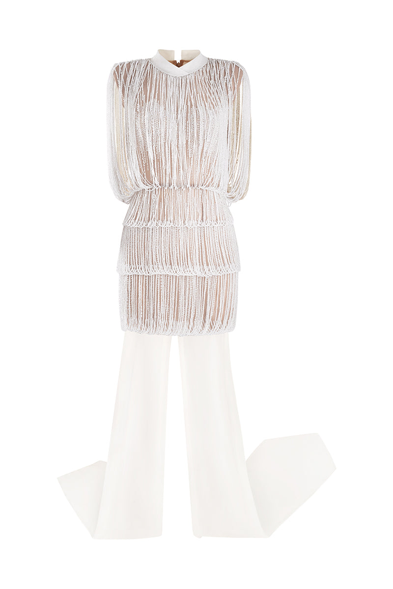 IVORY GRACE DRESS IN WHITE - CULT MIA