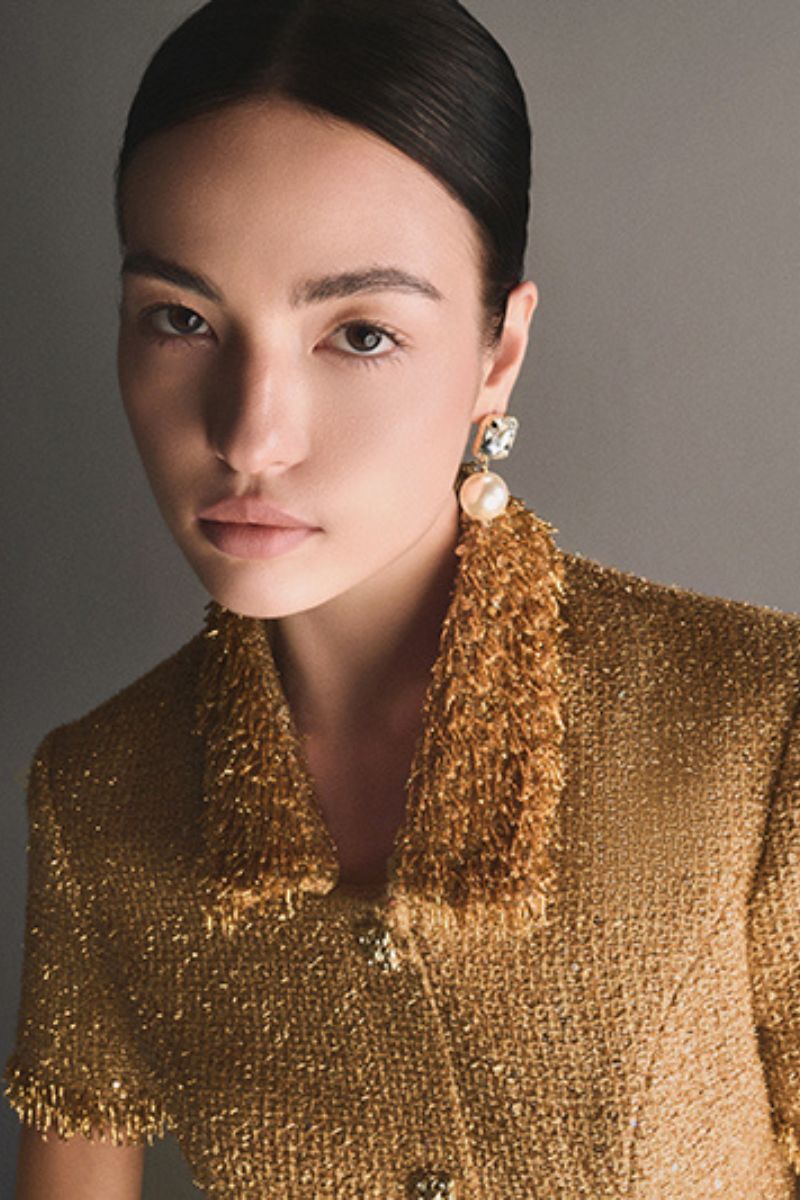 GOLD EMBELLISHED MINI DRESS - CULT MIA