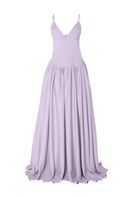 Studio NK violet maxi dress featuring a flowing design, perfect for elegant occasions and casual wear.