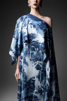 Elegant off-shoulder gown from GVLUX, featuring a flowing design ideal for formal occasions.