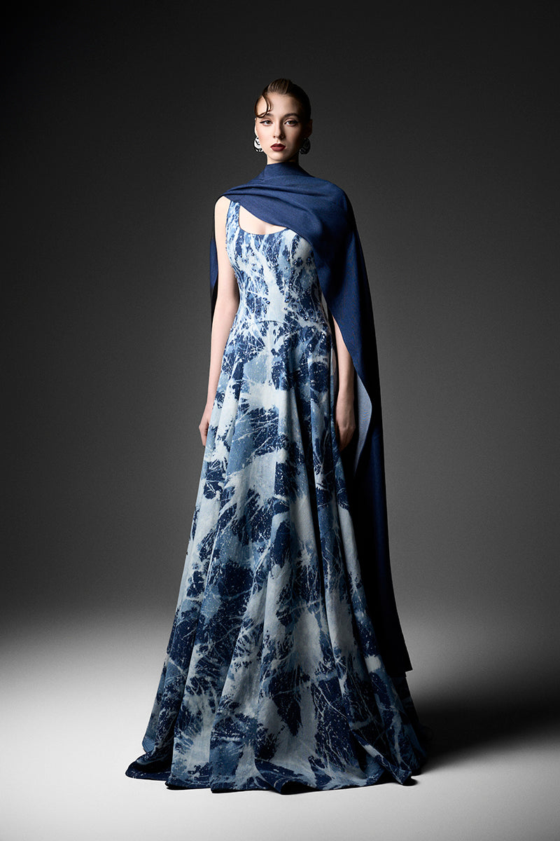 Water Works Cape Gown by GVLUX, featuring a stylish waterproof gown with a durable, protective design for outdoor use.