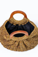 Beige Mara Brazil Gaia top handle bag with sleek design and structured shape, showcasing its elegant and versatile style.