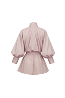 Pink Gala top by ANA + MARIA, featuring a stylish design, worn by a model, showcasing the soft fabric and modern fit.