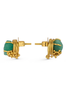 Gold GEO-MINI earrings by Fenomena featuring small geometric shapes for a modern, stylish accessory.
