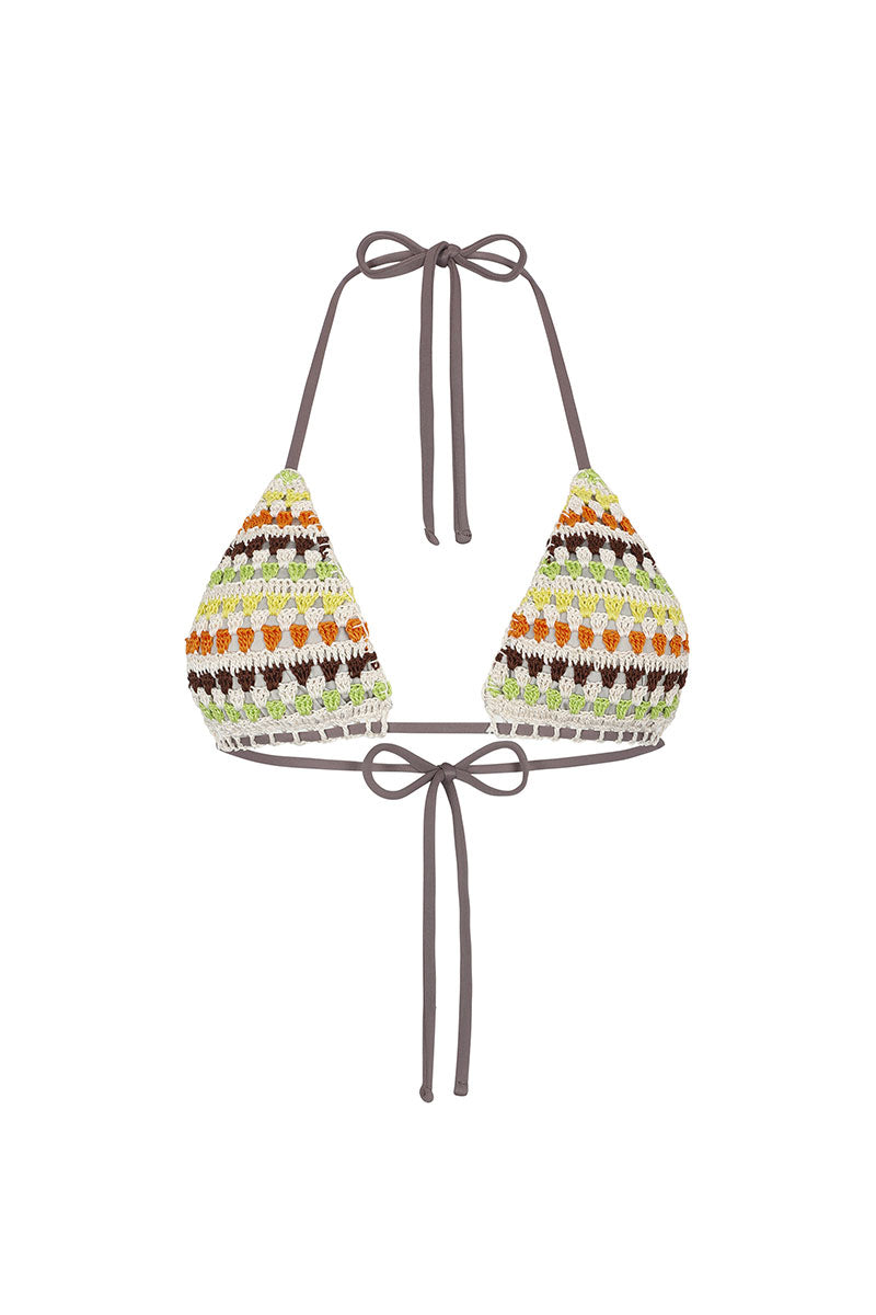 LILI TOP BIKINI IN PRINT NARANJA