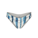 Nelblu Amanecer bikini bottom with full coverage in vibrant blue printed design, featuring comfortable fit and stylish swimwear.