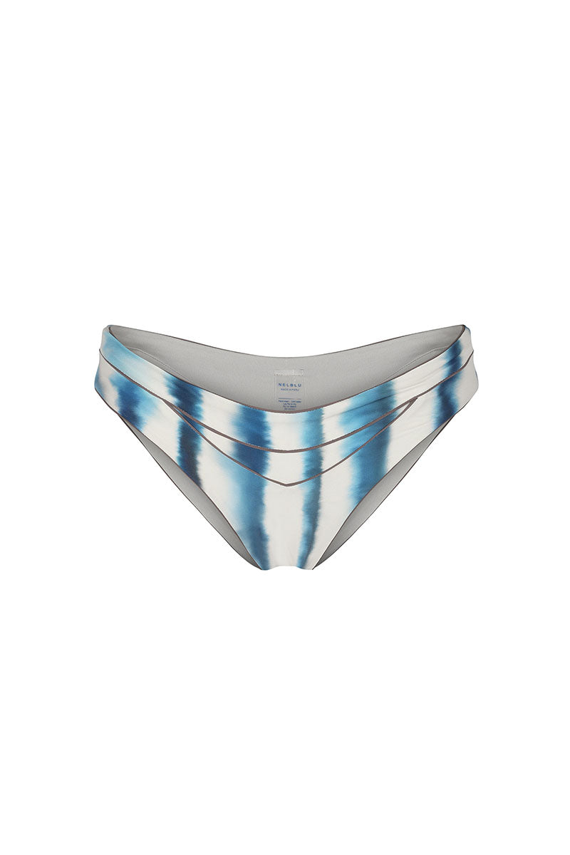AMANECER BIKINI BOTTOM FULL COVERAGE IN PRINT AZUL