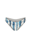 Nelblu Amanecer bikini bottom with full coverage in vibrant blue printed design, featuring comfortable fit and stylish swimwear.