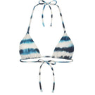 Nelblu SOL top bikini in vibrant blue print, featuring a stylish design perfect for beach or poolside wear.