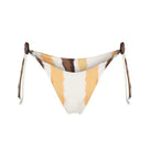 Nelblu SOL bikini bottom with full coverage in vibrant orange print, showcasing a stylish and comfortable swimwear design.