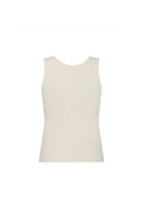 Nelblu Kenny beige shirt featuring a classic design and soft fabric, displayed on a hanger against a neutral background.