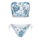 White Elephant Bikini by Nur Karaata displayed on a ghost mannequin, showcasing the stylish bikini design and fit.