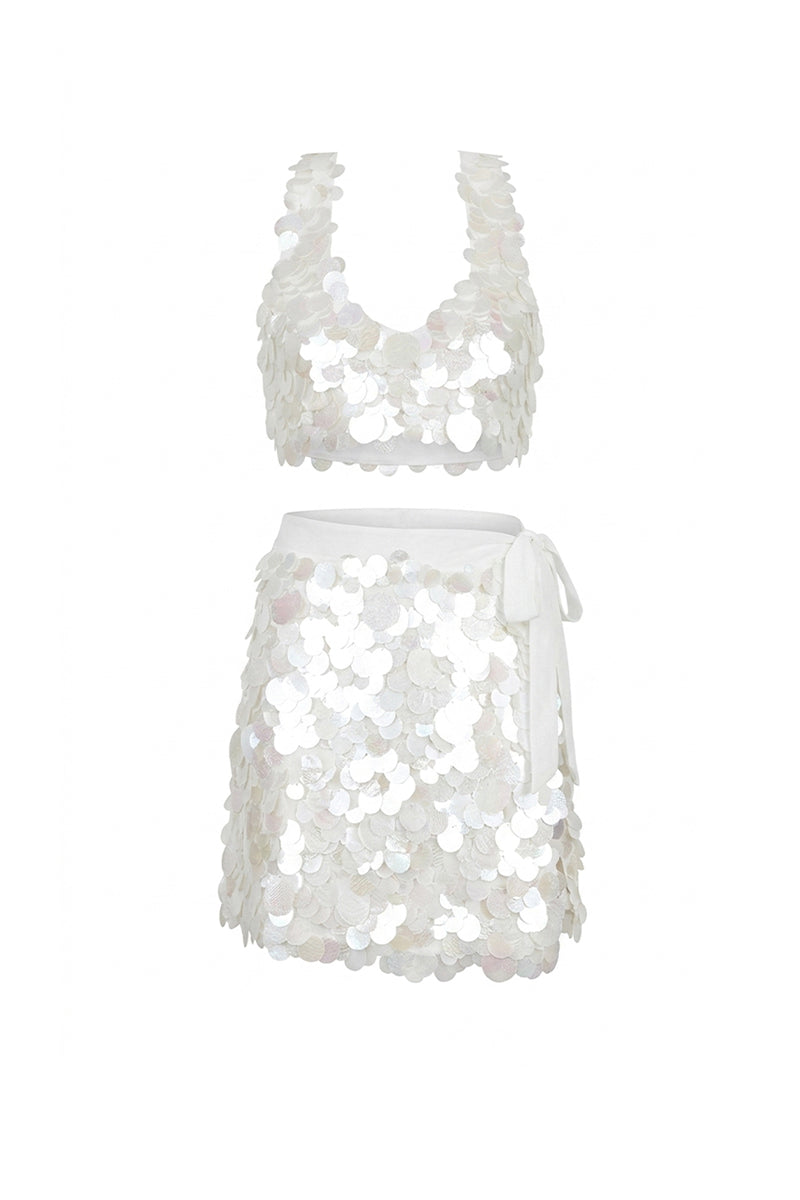 Nur Karaata Colony Co-ord set displayed on ghost mannequin featuring stylish matching top and pants for a modern look.