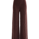 Nelblu Aurora brown pants shown on a model, featuring a stylish fit and casual design for versatile everyday wear.