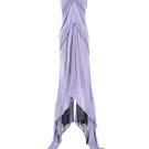 Kasia Kulenty ILYA lilac maxi dress with flowing fabric and elegant design, displayed on a mannequin.