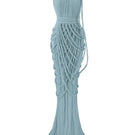 Kasia Kulenty Vera aqua maxi gown with flowing fabric and elegant design, perfect for formal occasions.