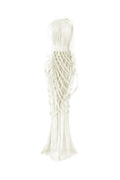 Kasia Kulenty VERRA nude maxi gown, elegant flowing dress with soft fabric, designed for formal occasions.