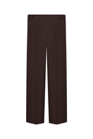 DELEGAN architect brown trousers displayed on ghost mannequin, showcasing stylish pants with a tailored fit and modern design.