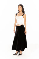 White Gia Bow Top by Nana Jacqueline, stylish sleeveless blouse with bow detail, perfect for casual or dressy looks.