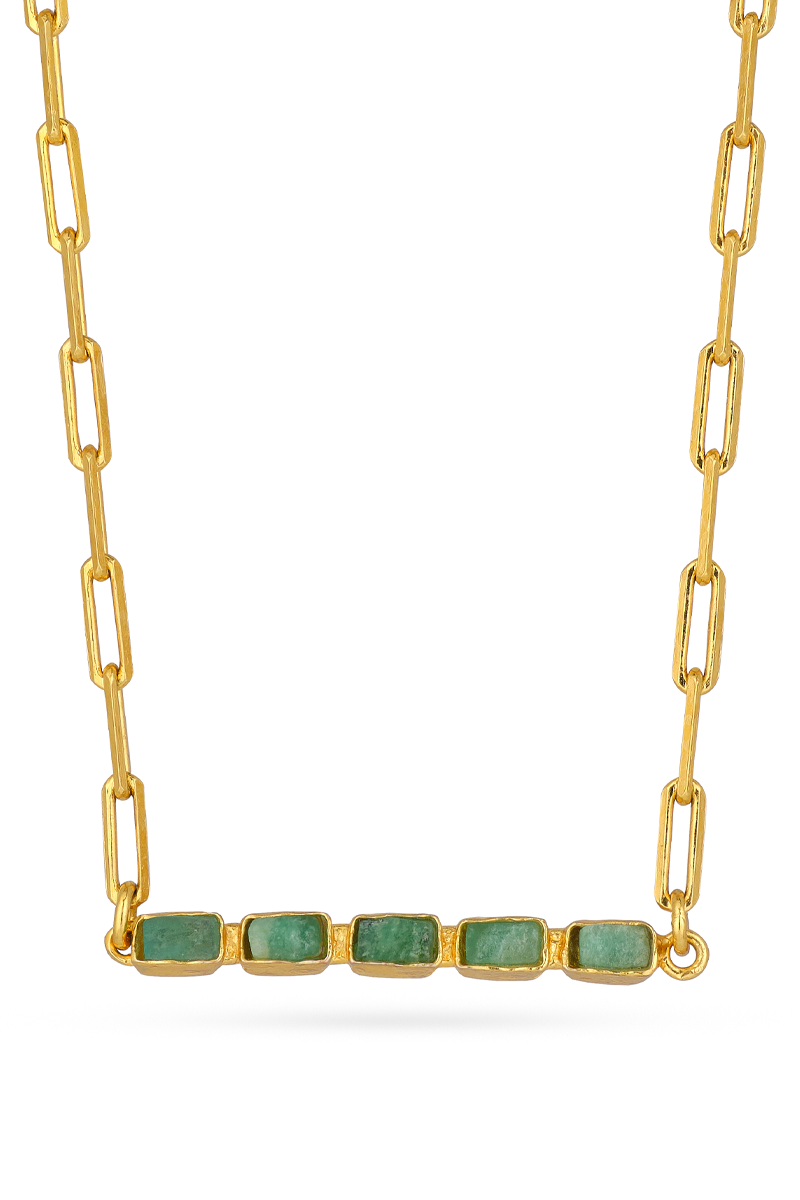 Gold Gloom Necklace by Fenomena featuring a sleek, modern design with intricate detailing on a delicate chain.