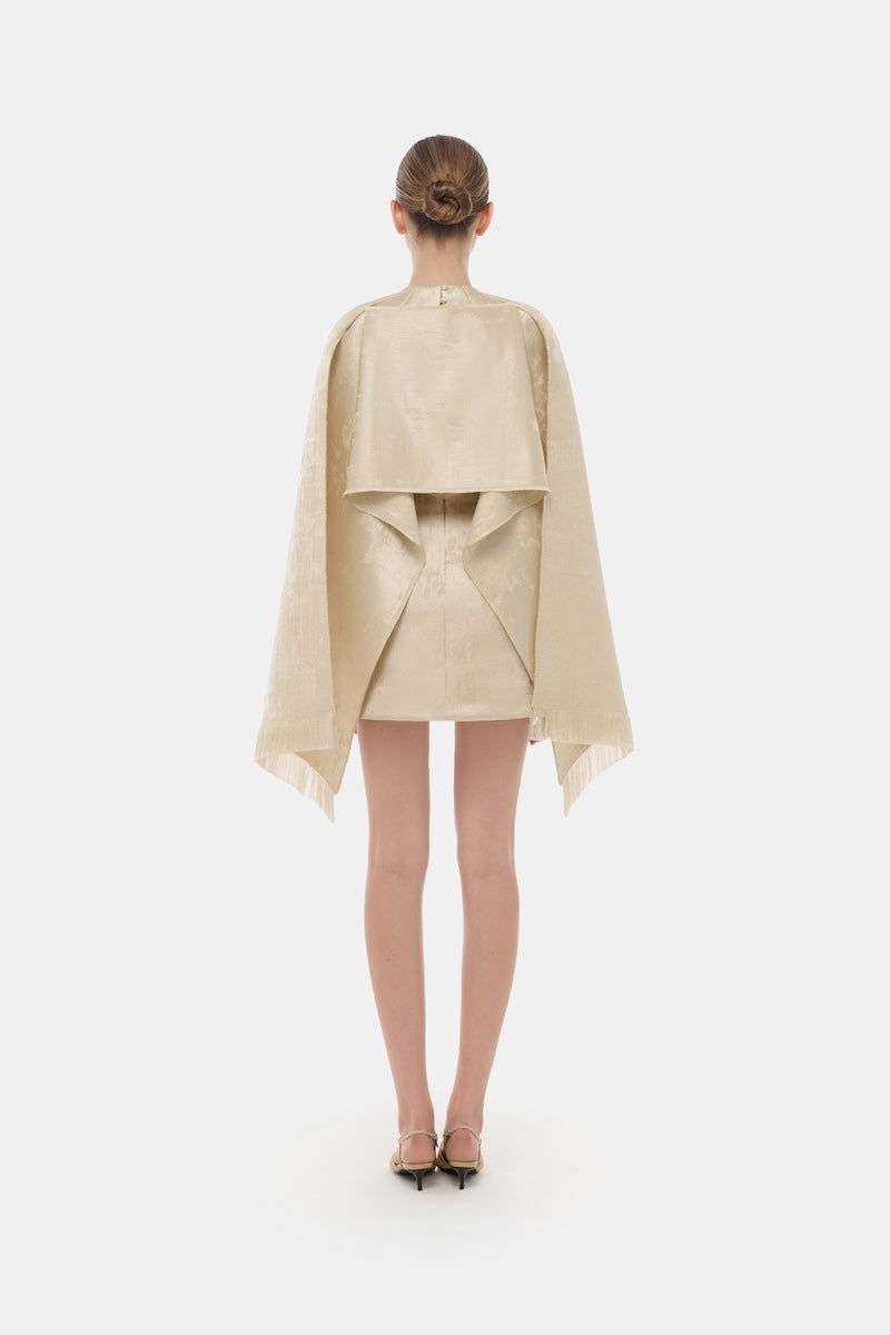 Montsand GOLD TAYLORED SCARF MINI DRESS | Cult Mia Montsand GOLD TAYLORED SCARF MINI DRESS | Cult Mia
