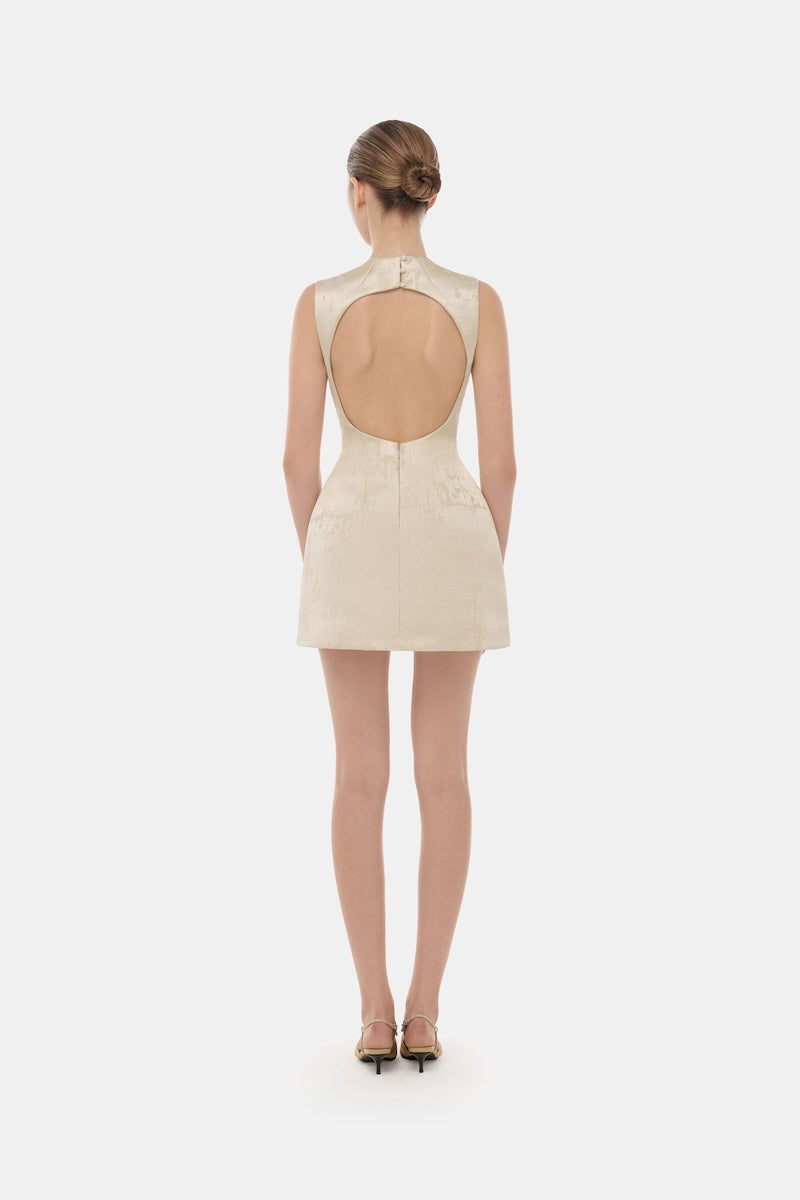 Montsand GOLD TAYLORED SCARF MINI DRESS | Cult Mia Montsand GOLD TAYLORED SCARF MINI DRESS | Cult Mia