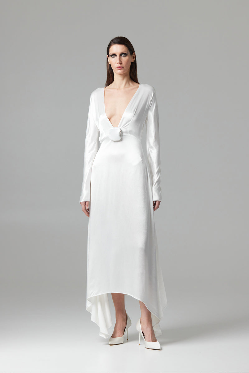 greta long sleeve dress PAIGE Greta Denim Dress