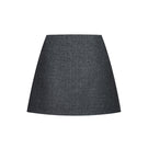Gray mini skirt from Montsand, featuring a fitted design and casual style, shown on a model.
