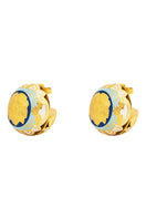 Álvaro Ávila Guardian Sphere Drop Earrings featuring blue spherical design and elegant hanging style.