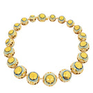 Álvaro Ávila Guardian Statement Necklace featuring a bold blue pendant on a sleek chain, designed for stylish expression.