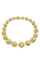 Álvaro Ávila Guardian Statement Necklace featuring a bold blue pendant on a sleek chain, designed for stylish expression.