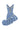 ASYMMETRICAL EMBROIDERED TAFFETA MINI DRESS IN BLUE