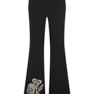 Hand embroidered pants from TAGG featuring intricate embroidery and comfortable fit, showcased in this detailed product image.