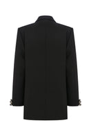 Hand embroidered longline jacket by TAGG, featuring intricate embroidery and a stylish, flowing design for casual or dressy wear.