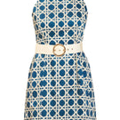 Mestiza New York Havana Mini Dress in ghost color, featuring a stylish short dress with a fitted silhouette and trendy design.