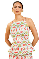 Mestiza New York Havana Top, stylish women's blouse with a relaxed fit, in soft fabric, featuring a neckline and short sleeves.