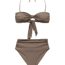 Seaquelle Heliotop and Haven bikini bottom in nougat, featuring a stylish design and comfortable fit for beach or poolside wear.