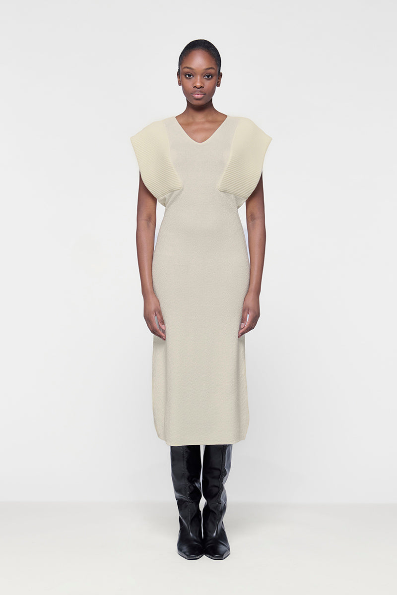 RIBBED MAXI KNIT DRESS