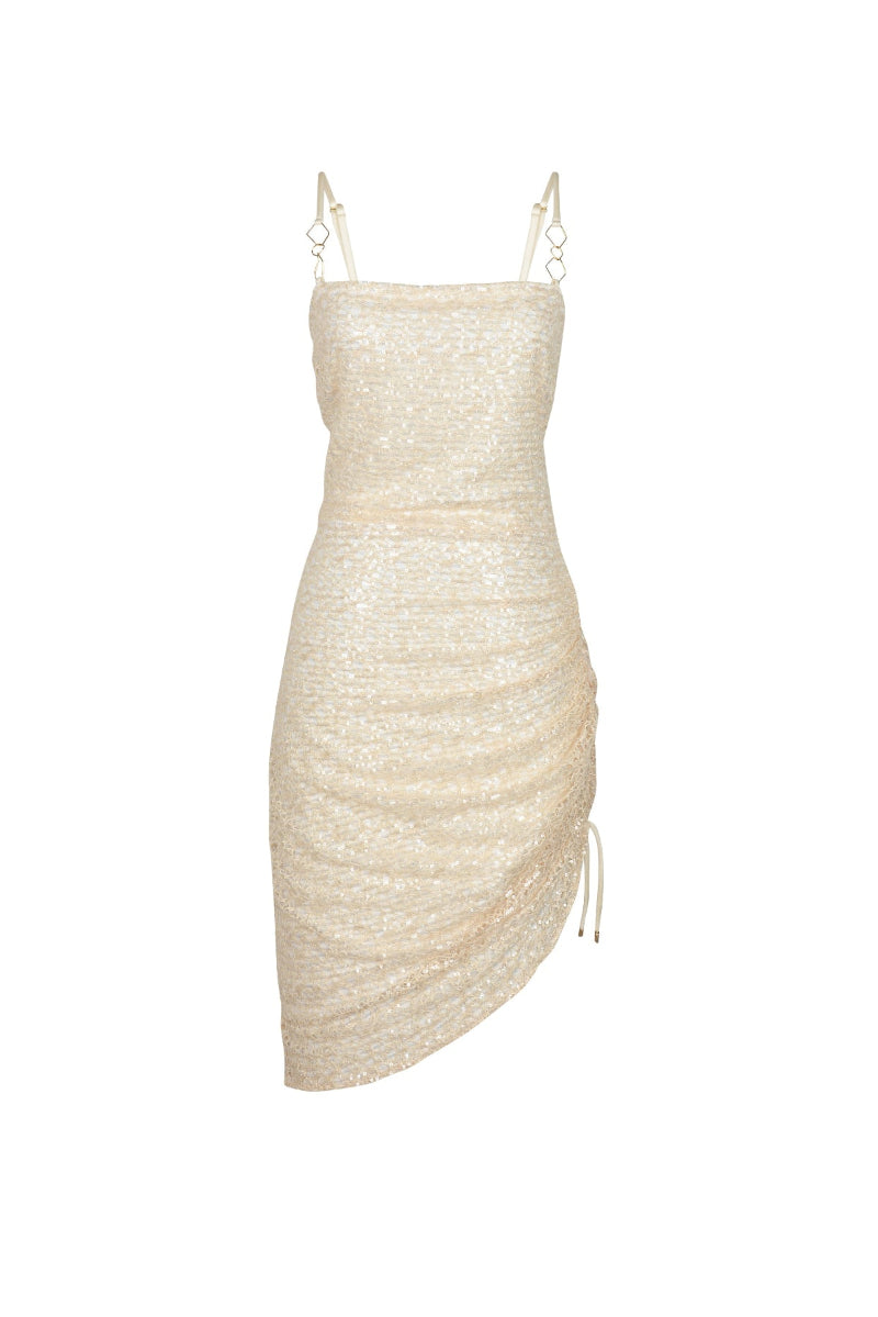 HOLLY DRESS IN IVORY LACE - CULT MIA