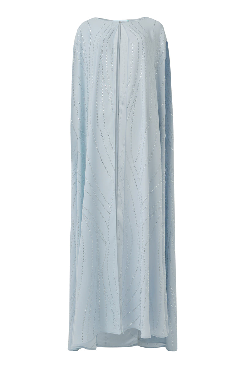 EMBELLISHED CAPE IN BLUE - CULT MIA