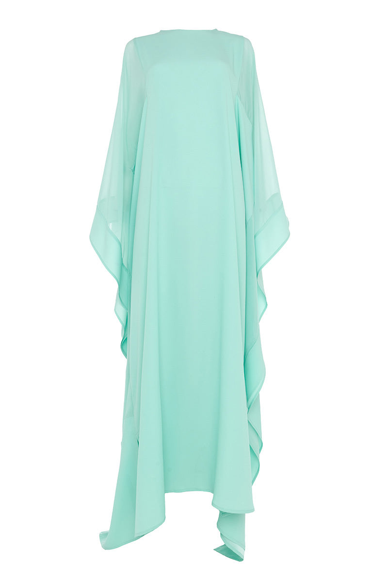 CHIFFON PANEL DETAIL KAFTAN - CULT MIA
