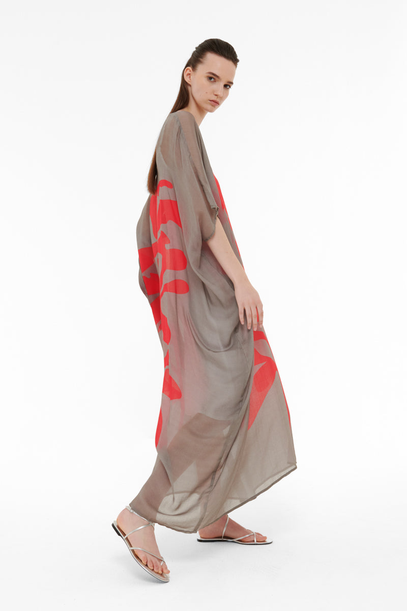 FLORAL PRINTED KAFTAN - CULT MIA