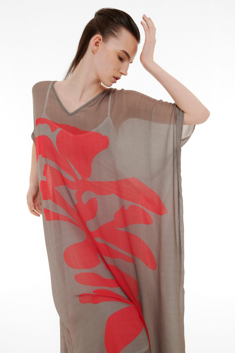 FLORAL PRINTED KAFTAN - CULT MIA