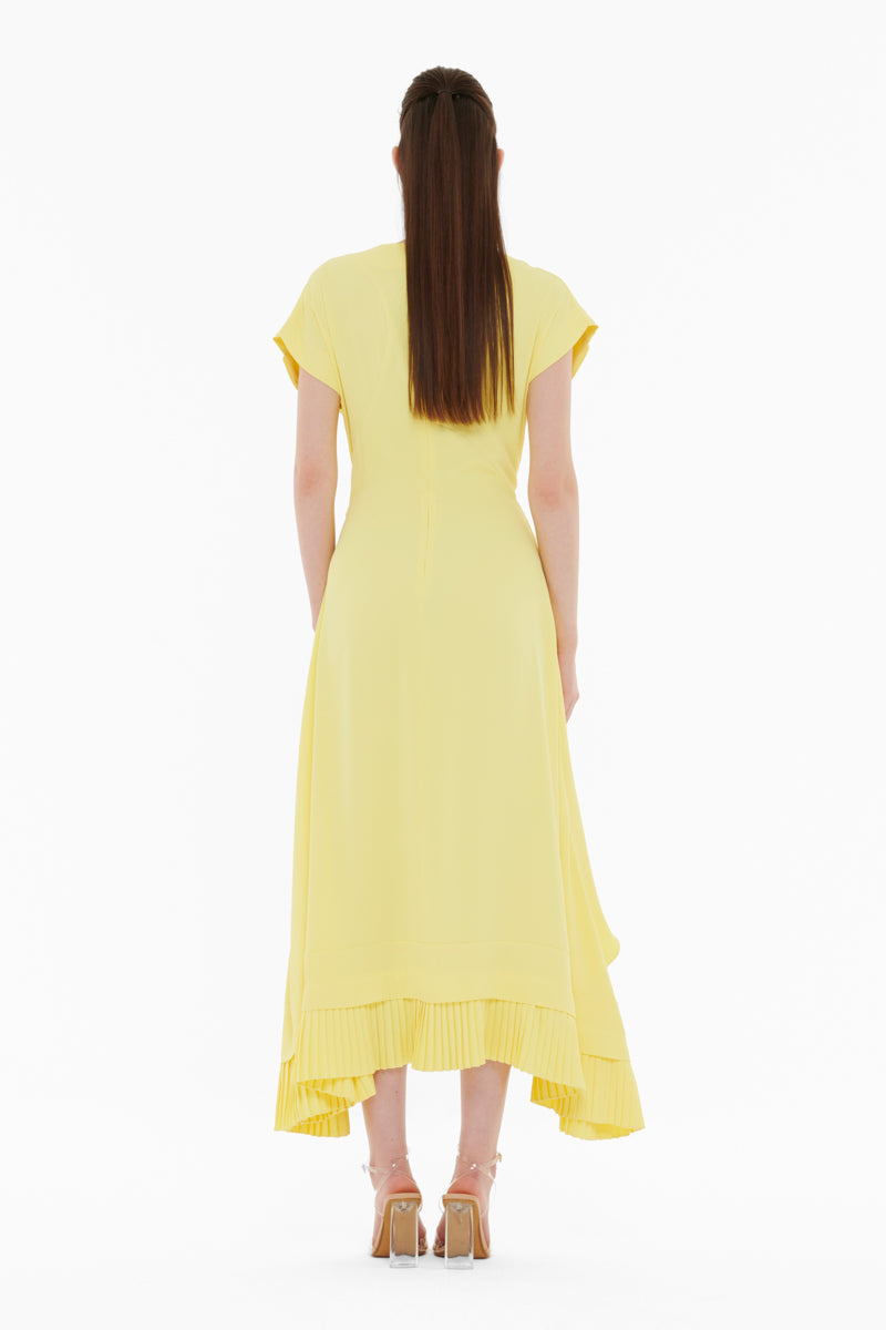 FRILLED PANELLED DRESS - CULT MIA