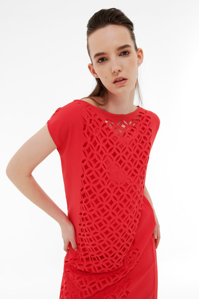 LASER-CUT MAXI DRESS - CULT MIA